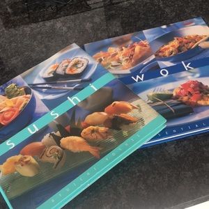 2 pk Sushi & Wok cookbooks